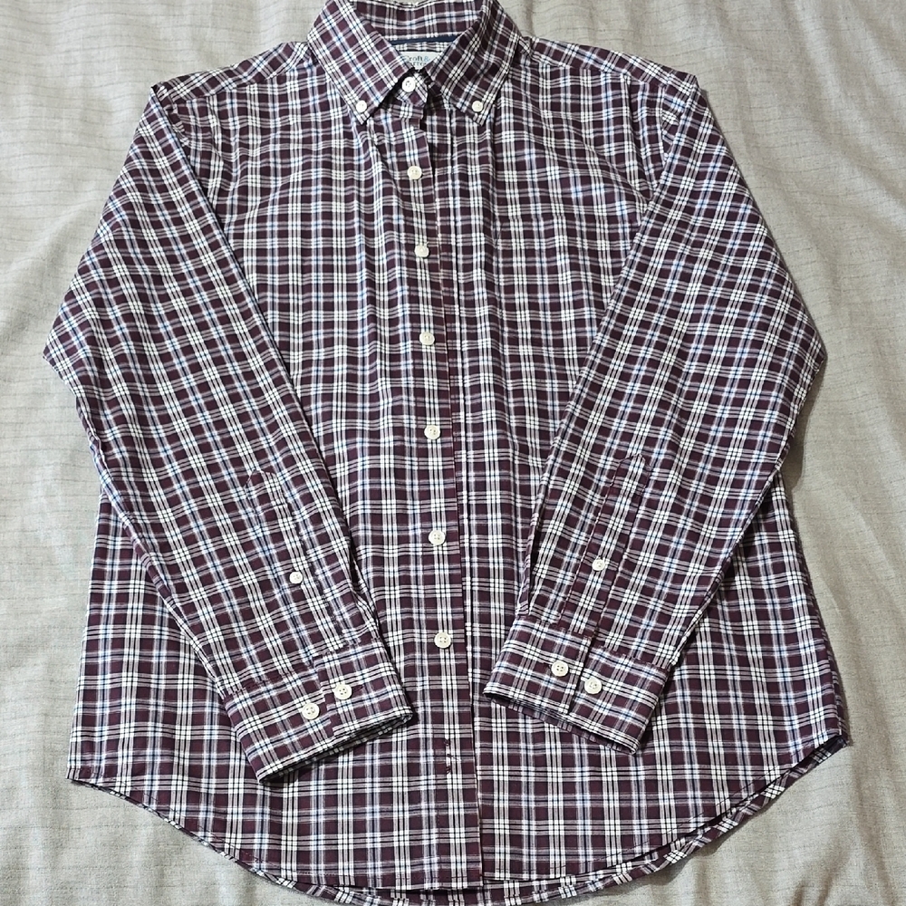 NWOT Men's Plaid Button-Down Shirt